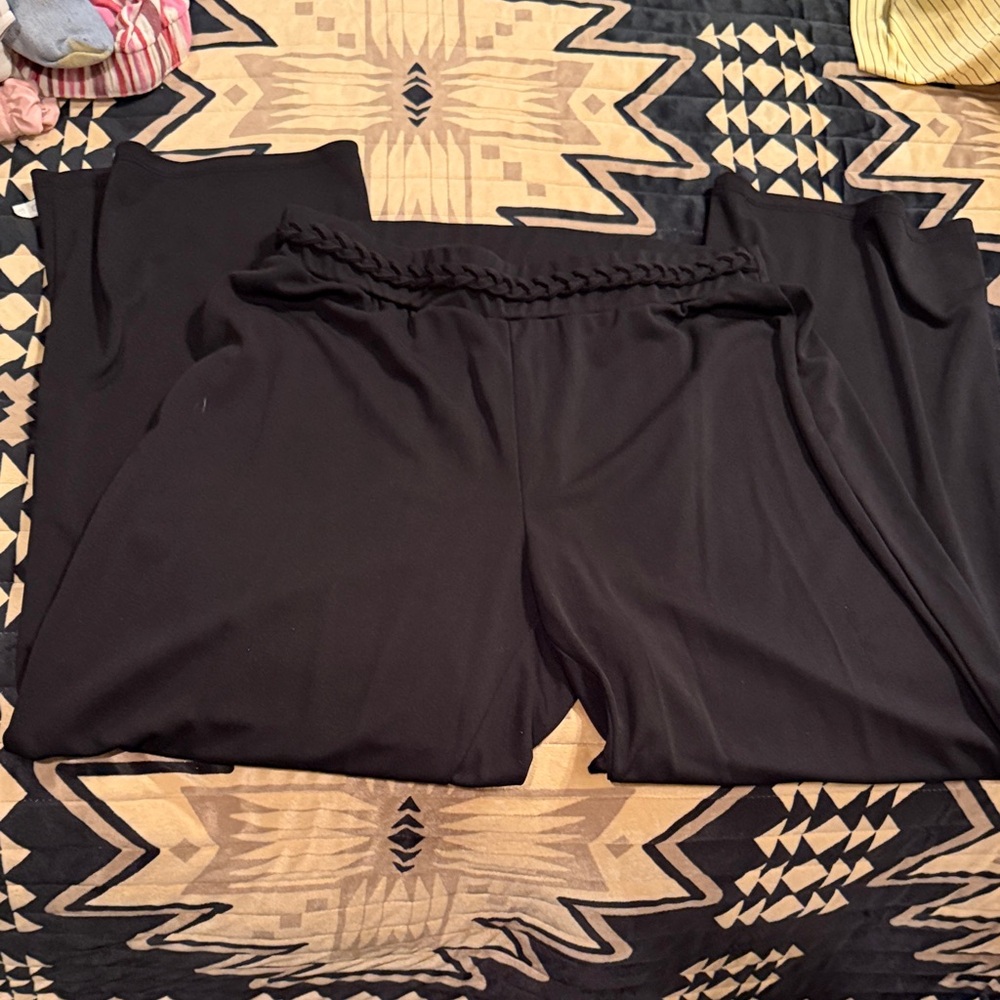 Cato Black Wide Leg Women's Pants